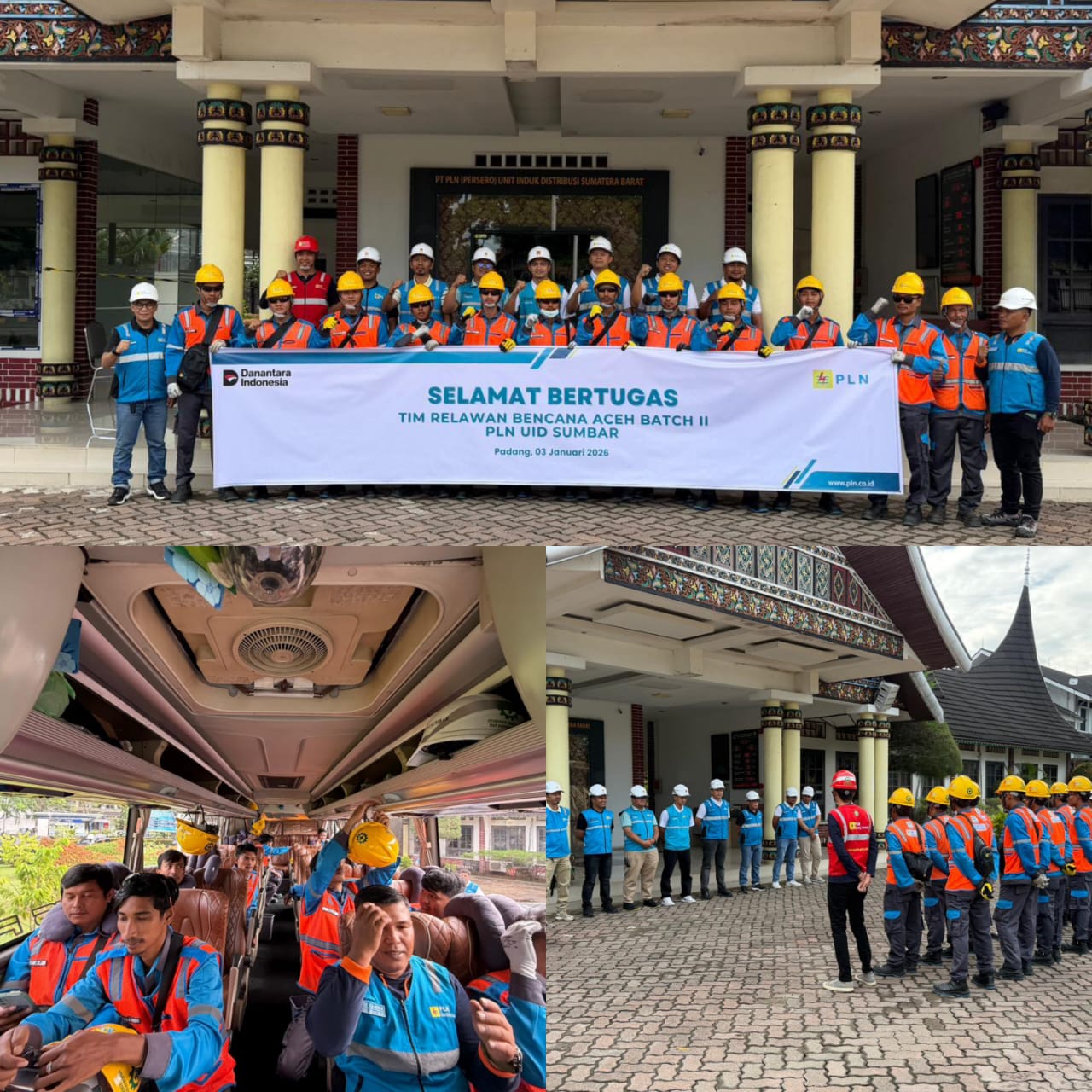 PLN UID Sumatera Barat Kembali Kirim Tim Relawan Tangguh untuk Recovery Kelistrikan Aceh